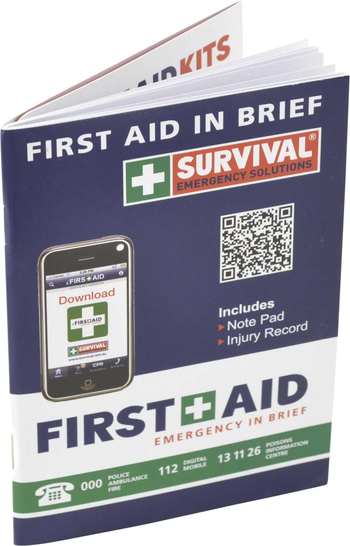 First Aid Booklet with Alpha Cover