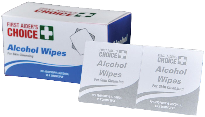 First Aiders Choice Alcohol Wipes 100