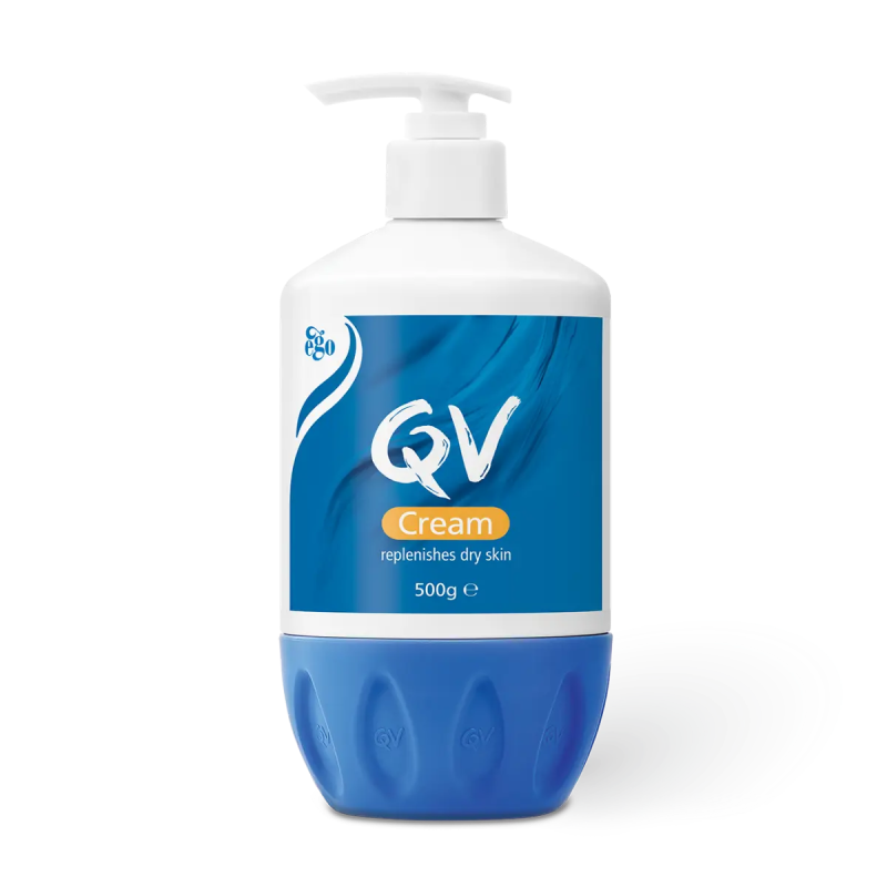 QV Cream 500g Pump - Squalene Moisturiser, Dry Skin - 10123 by QV, 