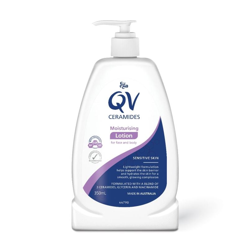QV Ceramides Lotion 350ml - Moisturising Lotion for Face and Body - 12058 by QV, 