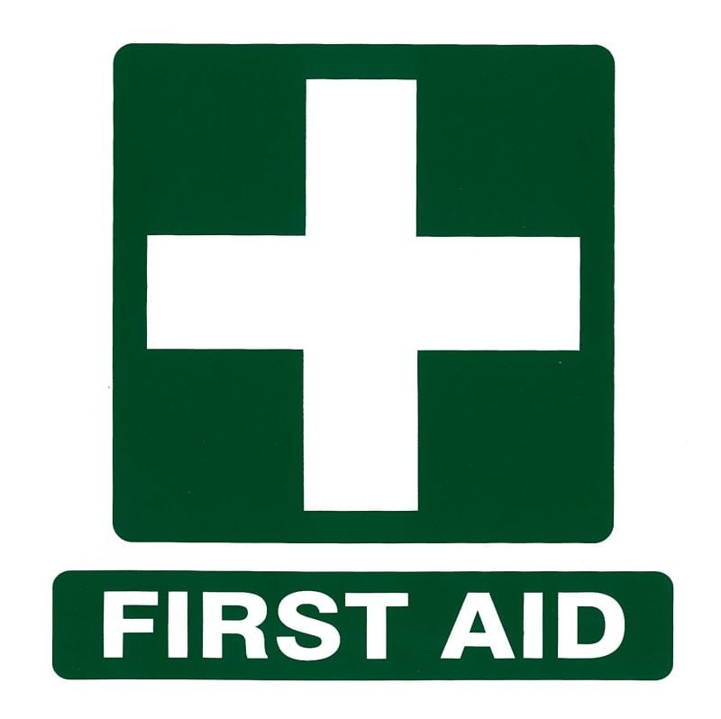 Sticker - Vinyl First Aid 50 x 50mm - 480010 , 