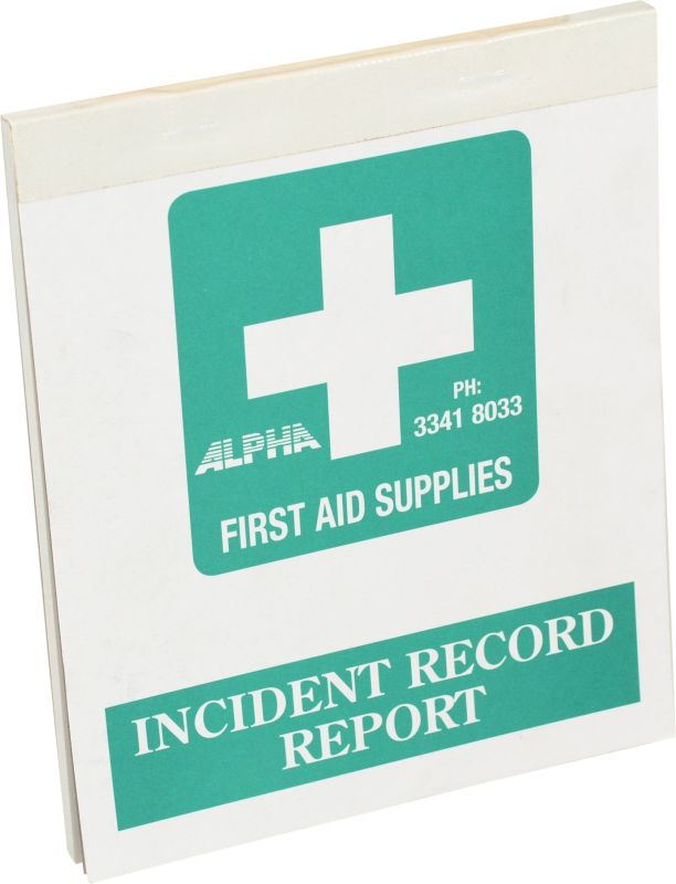 Injury Report Book A5 175 x 210 x 25mm in Duplicate - 99183 , 