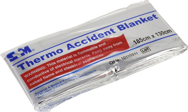 Silver Space Emergency Rescue Blanket 185 x 130cm - 99811 , 