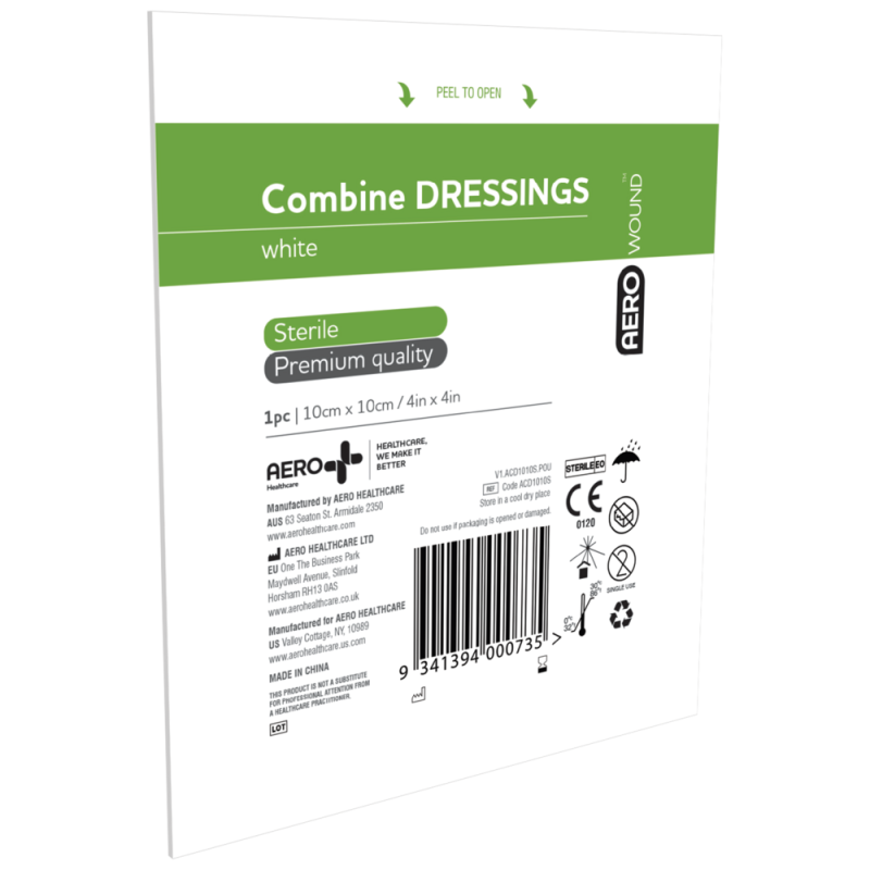 AEROWOUND Combine Dressing 10 x 10cm Bag/50 - ACD1010S by Aero Healthcare, 