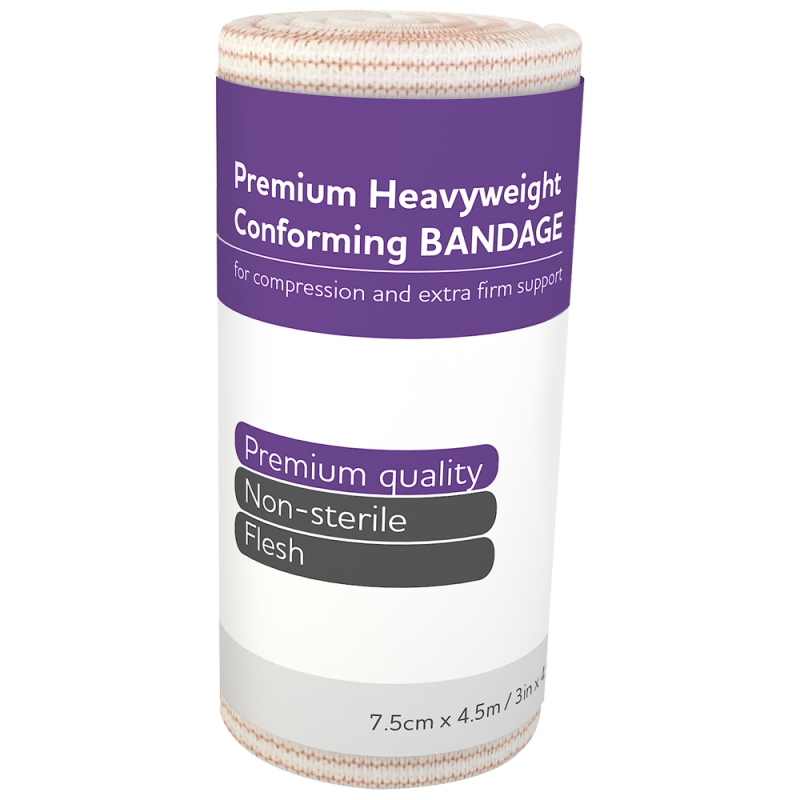 AEROFORM Premium Heavyweight Conforming 7.5cm x 4.5M Wrap/12 - AFHP75 by Aero Healthcare, 