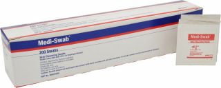 Medi-Swabs Alco Wipes (200) 70% Isopropyl Alcohol - 1000 ,