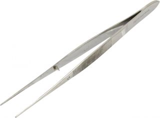 Forcep Iris Straight 10cm - Stainless Steel - 182 , 