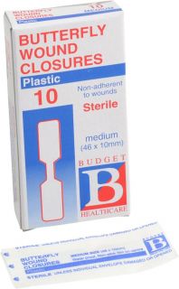 Butterfly Wound Closures (10) 10 x 46mm - 20100 ,