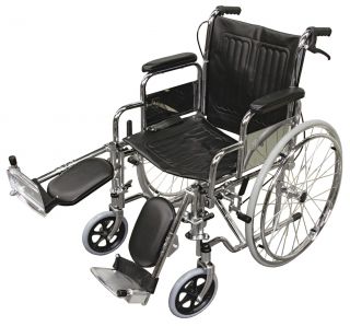 Wheelchair Standard with Drop Back Handles - Solid Tyres - Max Load 100kg - 250036 , 