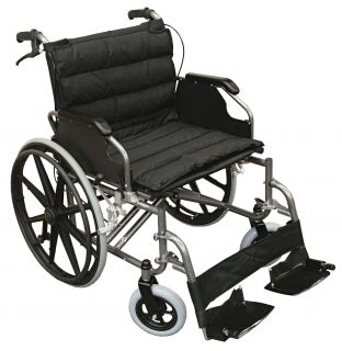 Wheelchair Heavy Duty Steel with Solid Tyres - 125kg Max - 400314 , 
