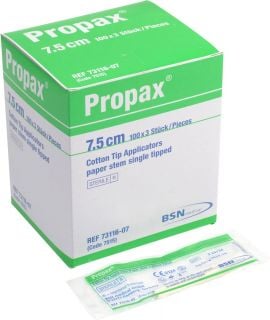 Cotton Applicator 3's (100) 7.5cm Sterile Single Tip - 7515 , 