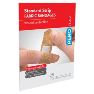 AEROPLAST Premium Fabric Standard Strip 7.2 x 1.9cm Env/25 - AFP50125 ,