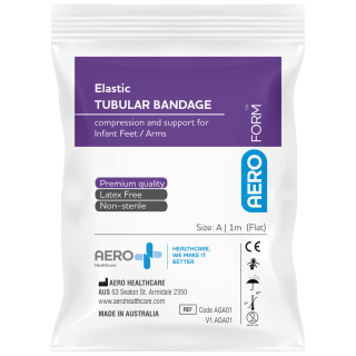 AEROFORM Size A Newborn Elastic Tubular Bandage 4cm x 1M - AGA01 ,