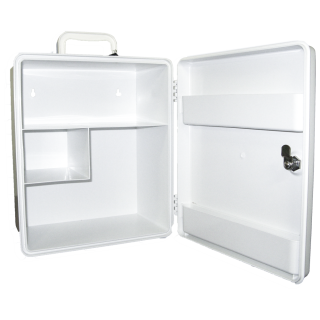 AEROCASE Large White Plastic Cabinet with Key Latch 32 x 37 x 18cm - AKP003 ,