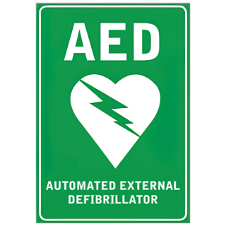 CARDIACT AED Sticker 22.5 x 30cm - CA-05 ,