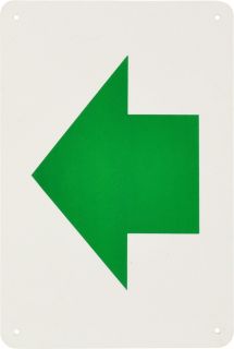 Sign - Arrow 135 x 200mm P - G2 , 