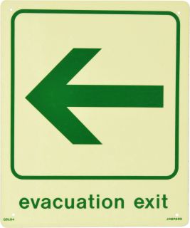 Sign - Arrow Pointing Left 250 x 300mm P - GSLQ4 , 