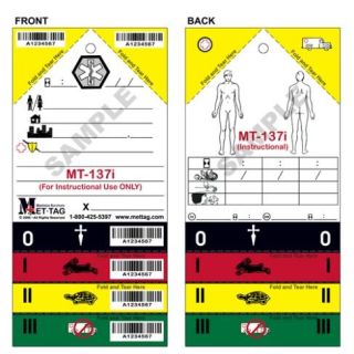 METTAG MT-137i START Training Triage Tags (50) - MT-137I , 