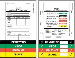 METTAG MT-480 START Triage Tags - No Barcodes (50) - MT-480 , 