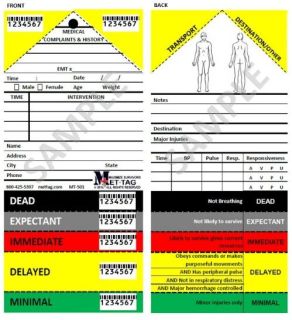 METTAG MT-501 SALT Method Triage Tags (50) - MT-501 , 