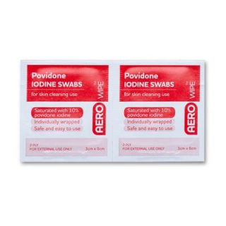 Povidine/Iodine Antiseptic Pads (Pack of 20) - POVIDINE , 