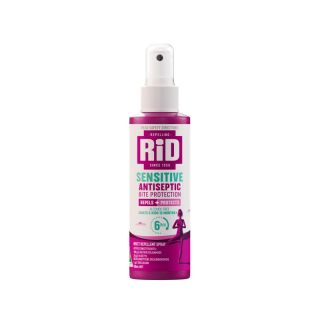 RID Sensitive Insect Repellent Pump Spray 100ml + Antiseptic - 338101 , 