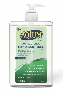 Aqium Hand Sanitiser (Aloe) - Aqium Hand Sanitiser (Aloe) , 
