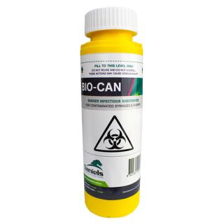 AEROHAZARD Sharps Disposal Container 125mL - SD125 ,
