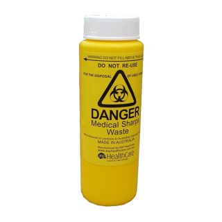 AEROHAZARD Sharps Disposal Container 250mL - SD250 , 