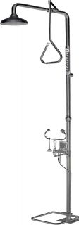 Combination Shower & Aerated Eye Wash Free Standing - hand and foot operated - SE679 ,