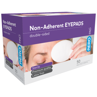 AEROPAD Non-Adherent Eye Pads 5.5cm x 7.7cm Box/50 - AEP1S ,