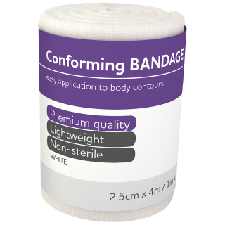 AEROFORM Conforming Bandage 2.5cm x 4M Wrap/12 - AF25 ,