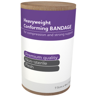 AEROFORM Heavyweight Conforming Bandage 7.5cm x 4M Wrap/12 - AFH75 ,