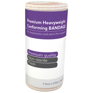 AEROFORM Premium Heavyweight Conforming 7.5cm x 4.5M Wrap/12 - AFHP75 ,