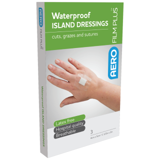 AEROFILM PLUS Waterproof Island Dressing 4 x 5cm Box/3 (GST FREE) - AFPW0043 , 