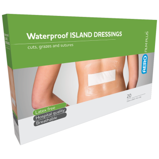 AEROFILM PLUS Waterproof Island Dressing 15 x 20cm Box/20 (GST FREE) - AFPW015 ,