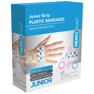AEROPLAST Plastic Junior Strip 7.2 x 1.9cm Box/40 - APC040 ,