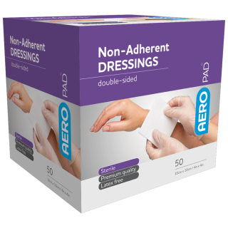 AEROPAD Non-Adherent Dressing 10 x 10cm Box/50 - APD101S ,