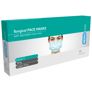 AEROMASK Level 2 Surgical Mask Box/10 - ASM10 ,