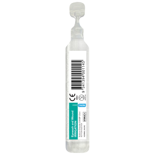 AEROWASH Sodium Chloride Eyewash Ampoule 15ml Box/500 - AW1000 , 