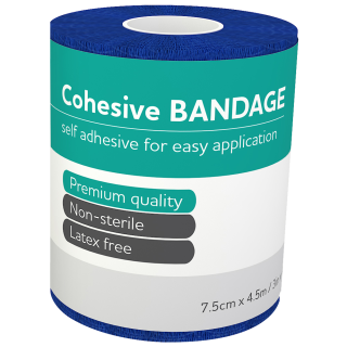 AEROBAN Cohesive Bandage 7.5cm x 4.5M Wrap/12 - ABCH75 ,