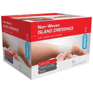 AEROFIX Non-Woven Island Dressing 6 x 8cm Box/50 - AFID6S ,