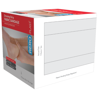 AEROPLAST Premium Fabric Dressing Strip 7.5cm x 5M - AFP705 ,