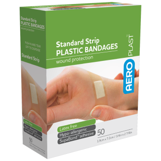 AEROPLAST Plastic Standard Strip 7.2 x 1.9cm Box/50 - AP1015 ,