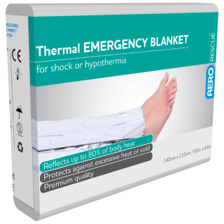 AERORESCUE Thermal Blanket 140cm x 210cm Bag/100 - ATB130 ,