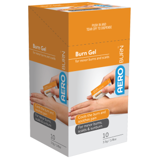 AEROBURN Burn Gel Sachet 3.5g pack/10 (GST FREE) - AB310 ,