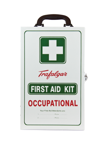 National Workplace First Aid Kit Wall Mount Metal Case by Trafalgar - 101560 by Trafalgar, 