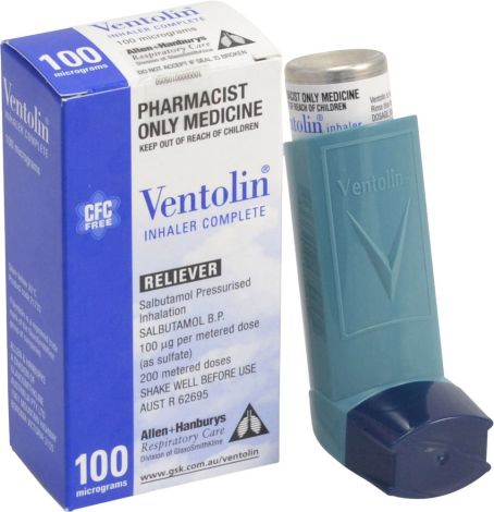 Ventolin Inhaler Complete - 107 , 