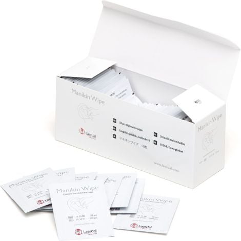 Resusci Manikin Wipes - Pack of 50 - 152400 by Laerdal, 
