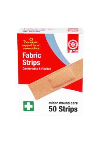 St John Fabric Bandage Strips 50s - 2257 by St John Ambulance, 